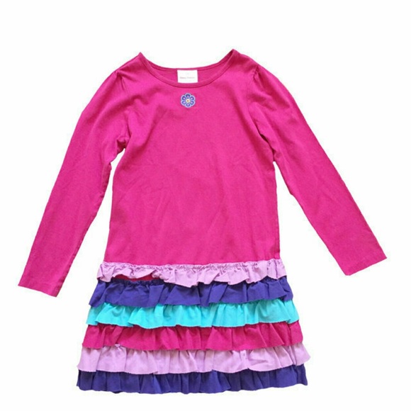 Hanna Andersson Pink Tiered Dress - Picture 1 of 8